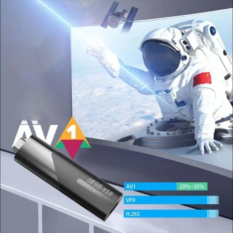 M98-Y10 Allwinner H618 Quad-Core ARM Cortex A53 6K HD Android TV Stick, RAM:2GB+16GB(UK Plug)