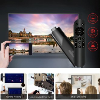 M98-Y10 Allwinner H618 Quad-Core ARM Cortex A53 6K HD Android TV Stick, RAM:2GB+16GB(UK Plug)