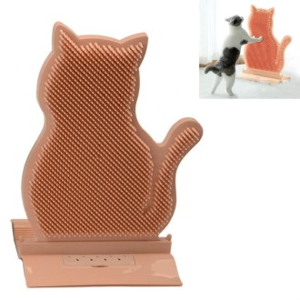 Fixed Door Seam Cat Rubbing Device Anti-itching & Hair Removal Massage Brush Pet Supplies(Pink)