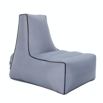 BB1082 Inflatable Sofa Inflatable Bed Outdoor Folding Portable Air Sofa Size: 85 x 80 x 75cm(Gray)