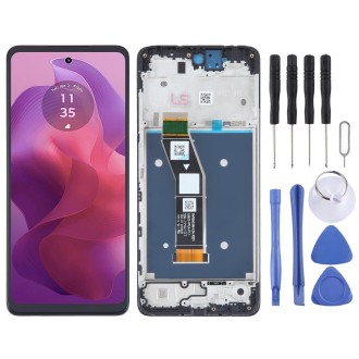 For Motorola Moto G24 OEM LCD Screen Digitizer Full Assembly with Frame