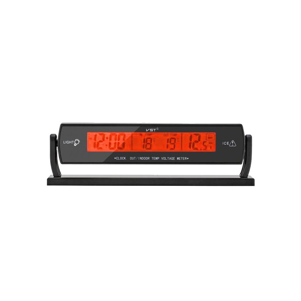 Car Digital Display Clock Luminous Electronic Thermometer Voltmeter(TS-7013V)