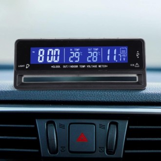 Car Digital Display Clock Luminous Electronic Thermometer Voltmeter(TS-7013V)