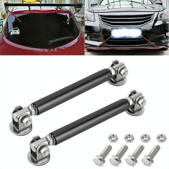 2 PCS Car Modification Adhesive Surrounded Rod Lever Front and Rear Bars Fixed Front Lip Back Shovel, Length: 10cm(Black)