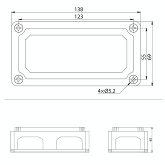 Max DC 48V 300A Heavy-Duty Module Design Bus Bar 4 M8 Terminal Studs Box Busbar for Car / RV / Boat