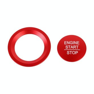 Car Engine Start Key Push Button Ring Trim Sticker for Honda(Red)