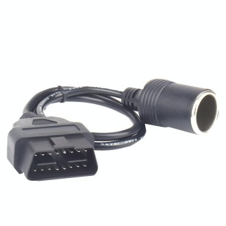 Car OBD To Cigarette Lighter Female Seat Driving Recorder Power Cord 60cm