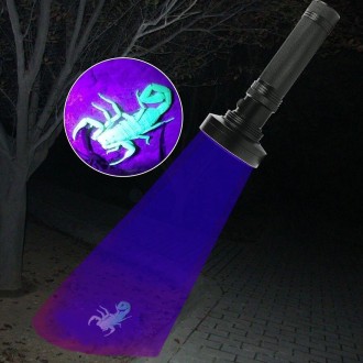 100 LED UV Flashlight Scorpion Detector Fluorescence Detector