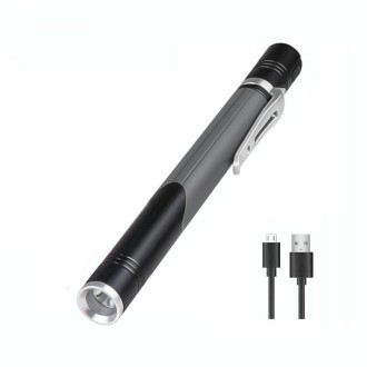 B35 XPG+LED Mini Pen Light Three Light Sources Convenient Flashlights(Grey)