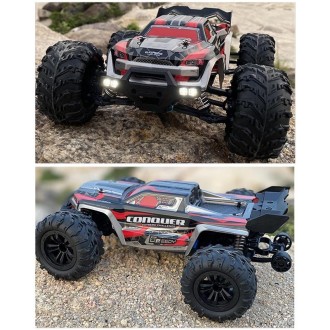 SCY-16102 2.4G 1:16 Electric 4WD RC Monster Pickup Truck Car Toy (Red)