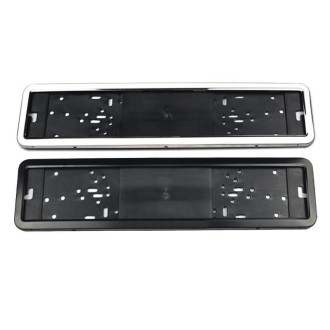 European/Russian/Ukrainian Stainless Steel License Plate Frame(Spray Black)