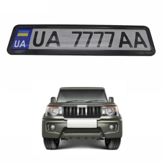 European/Russian/Ukrainian Stainless Steel License Plate Frame(Spray Black)