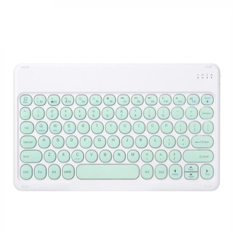 X3 10 inch Universal Tablet Round Keycap Wireless Bluetooth Keyboard (Green)