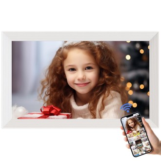 Pritom PF200 10.1 inch Digital Photo Frame Wall Mounted LED Advertising Machine, Plug:UK Plug(White)