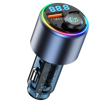 48W Car Bluetooth MP3 Player with Fast Charging(Black)