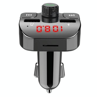 Car Bluetooth MP3 Player FM Transmitter Fast Charging(Black)