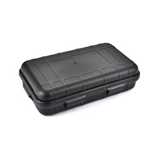 Large EDC Tool Outdoor Shockproof Waterproof Sealing Box Wild Survival Storage Box(Black)