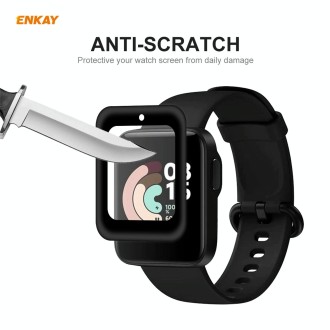 For Redmi Watch 2 PCS ENKAY Hat-Prince 3D Full Screen Soft PC Edge + PMMA HD Screen Protector Film