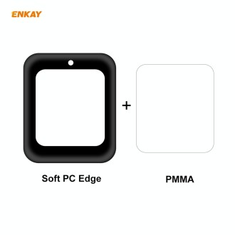 For Redmi Watch 2 PCS ENKAY Hat-Prince 3D Full Screen Soft PC Edge + PMMA HD Screen Protector Film