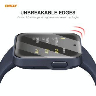 For Redmi Watch 2 PCS ENKAY Hat-Prince 3D Full Screen Soft PC Edge + PMMA HD Screen Protector Film