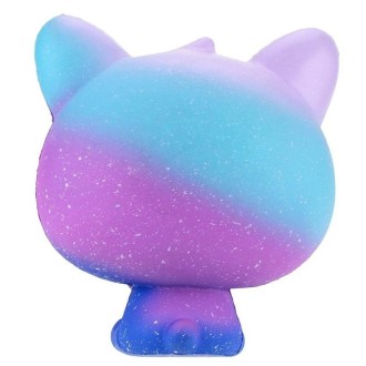 3 PCS Ice Cream Cat Cute Soft Squeeze Scented Toy Gift for Kid Size:11*7*8cm(Orange starry sky)