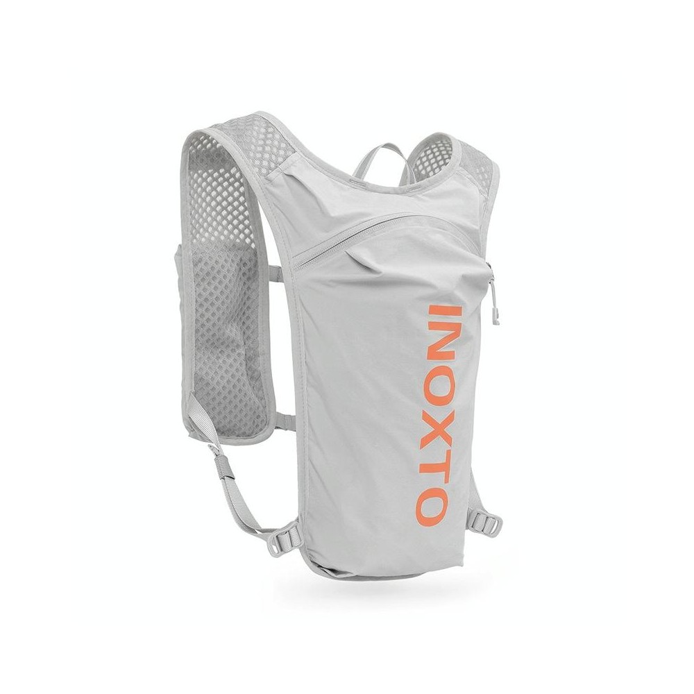 INOXTO 591 5L Multifunctional Marathon Outdoor Chest Hydration Backpack(Light Gray and Orange)