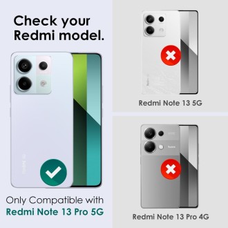 For Xiaomi Redmi Note 13 Pro 5G NORTHJO Camera LensCD Vein Metal Ring Tempered Glass Film(Silver)