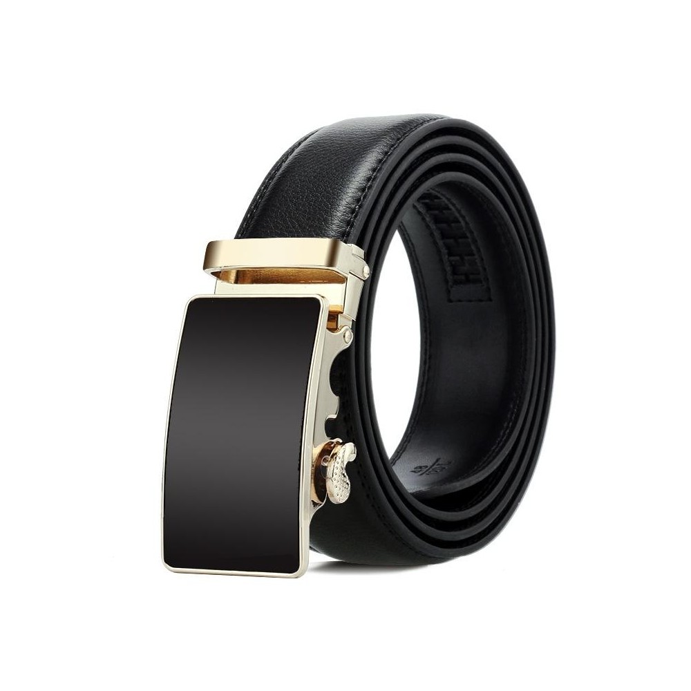 Dandali Casual Men Automatic Buckle Belt Business Soft Leather Pants Band, Length (cm): 125cm(ZD-27)