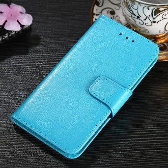 For Meizu 18 Crystal Texture Horizontal Flip Leather Case with Holder & Card Slots & Wallet(Light Blue)