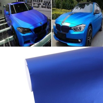 5m * 0.5m Ice Blue Metallic Matte Icy Ice Car Decal Wrap Auto Wrapping Vehicle Sticker Motorcycle Sheet Tint Vinyl Air Bubble Fr