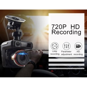 X7 HD 720P 2.4 inch Video Camera Recorder DVR + Radar Detector, SQ Program, Support G-sensor / Night Vision