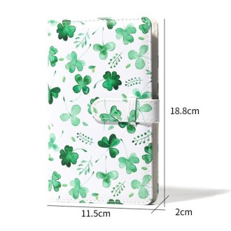 CAIUL 3 Inch PU Photo Album Large Capacity Business Card Holder Photo Storage Book(flowers)