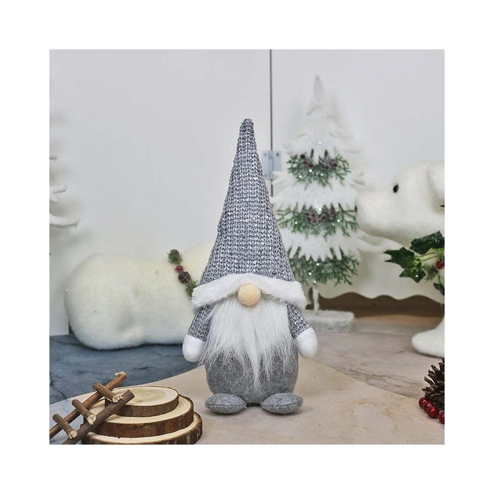 Faceless Old Man Doll Window Decoration Christmas Decorations Dolls(Grey)