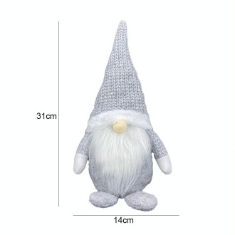 Faceless Old Man Doll Window Decoration Christmas Decorations Dolls(Grey)