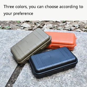 Large EDC Tool Outdoor Shockproof Waterproof Sealing Box Wild Survival Storage Box(Mud Color)