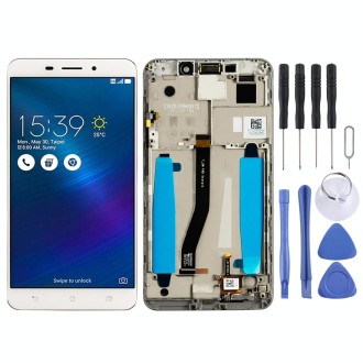 OEM LCD Screen for Asus ZenFone 3 Laser ZC551KL Z01BDC Digitizer Full Assembly with Frame（White)