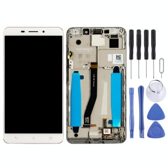 OEM LCD Screen for Asus ZenFone 3 Laser ZC551KL Z01BDC Digitizer Full Assembly with Frame（White)