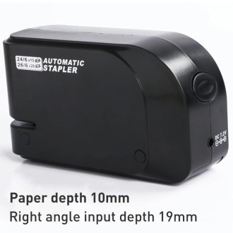 Electric Induction Stapler Automatic Portable Office Bookbinding(Black)