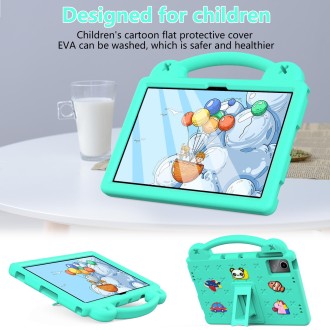 For Onn Tbspg 100110027 2023 Handle Kickstand Children EVA Shockproof Tablet Case(Mint Green)