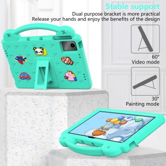 For Onn Tbspg 100110027 2023 Handle Kickstand Children EVA Shockproof Tablet Case(Mint Green)