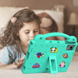 For Onn Tbspg 100110027 2023 Handle Kickstand Children EVA Shockproof Tablet Case(Mint Green)