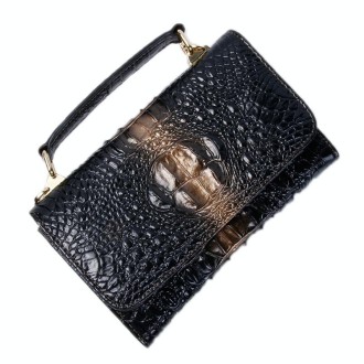 Multi-functional Chain Lady Cross-body Wrist Bag(Crocodile Head Yellow)