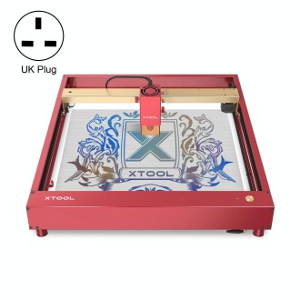 XTOOL D1 Pro-20W High Accuracy DIY Laser Engraving & Cutting Machine, Plug Type:UK Plug(Golden Red)