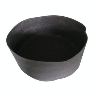 120x30cm 340L Felt Planting Barrel Indoor Outer Round Plant Bag Non-Woven Seedling Bag(Black)