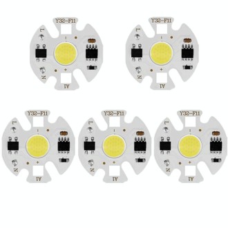 10 PCS COB LED Light Chip AC 220V LED Bulb Light Intelligent IC Driver Bulb Light DIY Spotlight Downlight Chip Outdoor Flood Lig