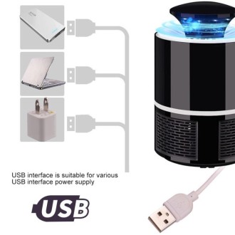 Household Mute Inhalation Photocatalyst USB Physical Mosquito Killer 365-White(USB Direct)