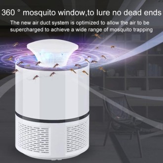 Household Mute Inhalation Photocatalyst USB Physical Mosquito Killer 365-White(USB Direct)