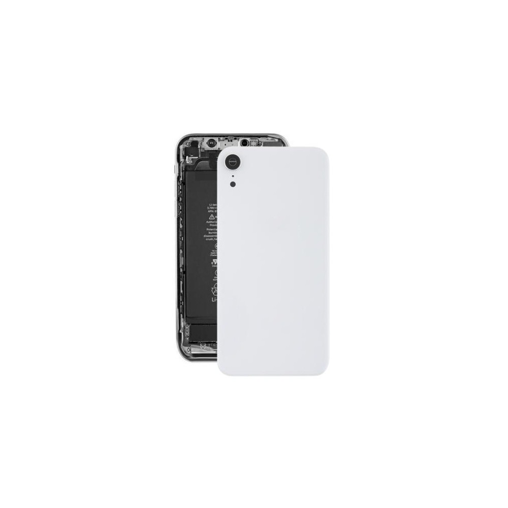 Battery Back Cover with Back Camera Bezel & Lens & Adhesive  for iPhone XR(White)