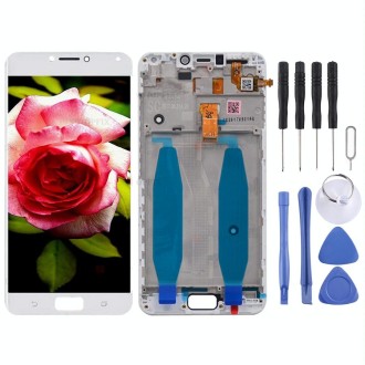 OEM LCD Screen for Asus Zenfone 4 Max ZC554KL X00ID  Digitizer Full Assembly with Frame（White)