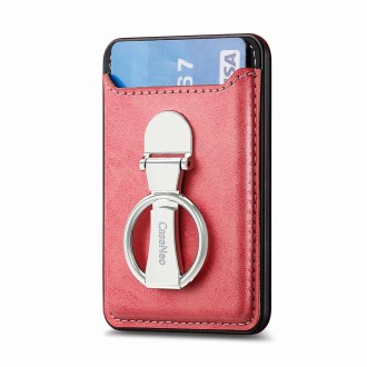 Magsafe Folding Ring Phone Card Bag Case for iPhone 15 / iPhone 14 / iPhone 13(Orange)